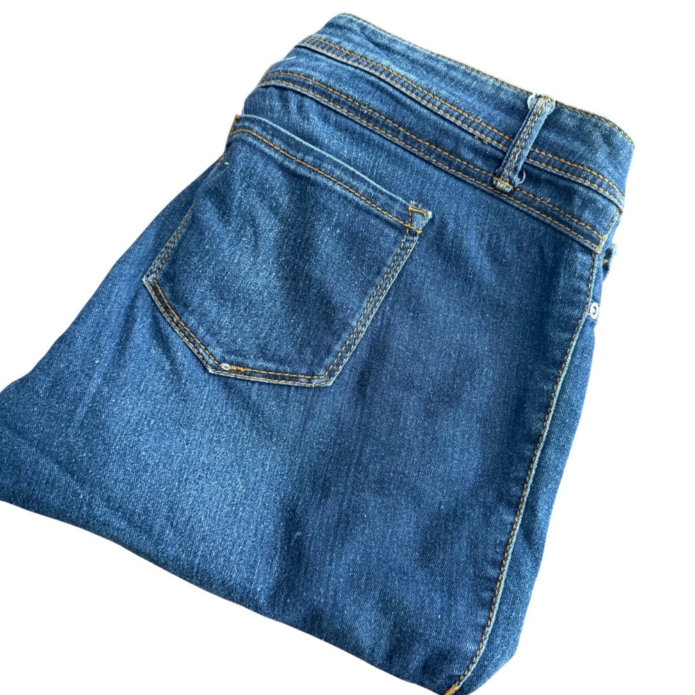 Dots Womens Blue Denim Capri Jeans Size 15 Stretch Cotton Blend